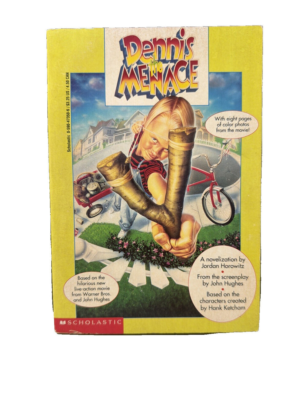 Dennis the Menace Movie Novelization Paperback Book 1993 John Hughes Scholastic